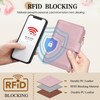 BKNOOU Small Wallets for Women RFID Blocking Leather Wallet Ladies
