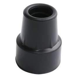 (pont du monde) 杖先ゴム 杖 つえ ステッキ 介護 安定 替えゴム 滑り止めゴム (1本足 22mm 黒色)