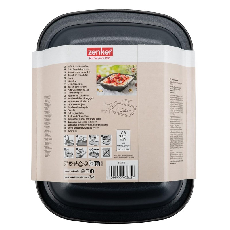 Zenker Special-Cooking Dessert and Casserole Dish 28 x 21 x