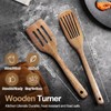 2 Pcs Wooden Spatula Set for Cooking - Wood Spatula