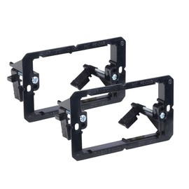 iMBAPrice LV1-2PK Single Gang (1-Gang) Low Voltage Mounting Bracket - Black (Pack of 2)