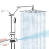 All Metal 10 Inch Rain Shower Head with Handheld Spray