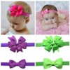 2pc/Set Baby Girls Grosgrain Ribbon Hairband Set Ribbon Bows Hair