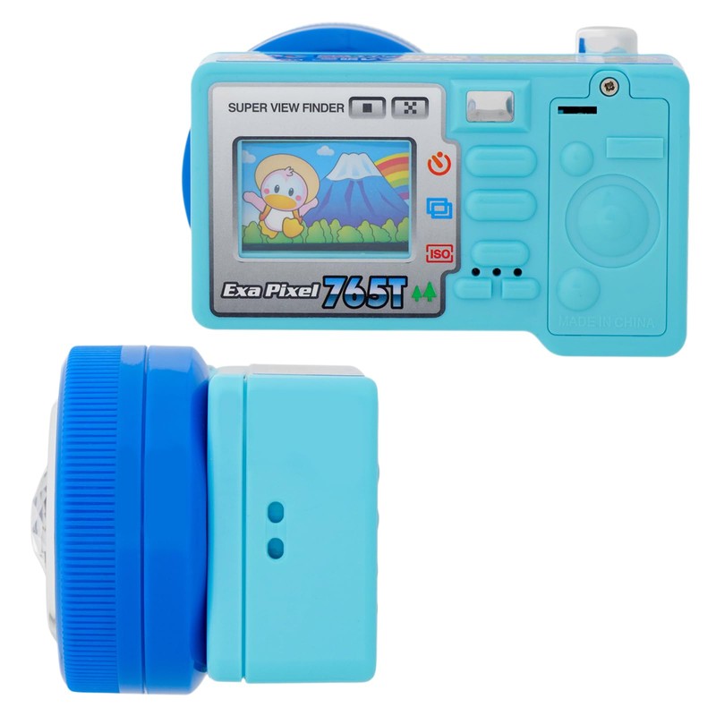 Pen-chan Toy Digital SLR Camera, Color Not Specified A110, Pink/Blue