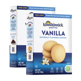 Kinnikinnick - Vanilla Wafers - Gluten Free, Allergy Friendly Cookies - 6.3 oz. Boxes - 2 Pack
