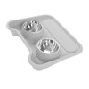 Cat Water Food Bowl 15 Degree Tilt Prevent Spill Stainless