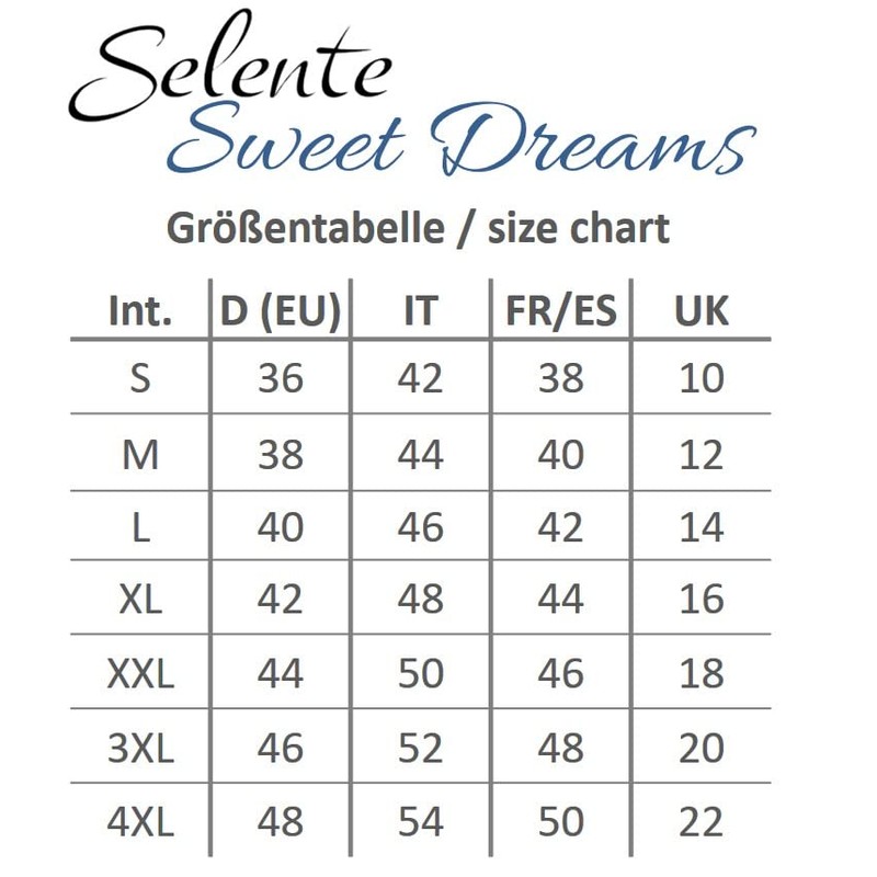 Selente Sweet Dreams Charming Short or Long Nightdress / Negligee