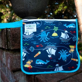 green sprouts Reusable Insulated Sandwich Bag, Holds Food, Utensils, Wipes and More, Keeps Food Fresh, Food-Safe, Waterproof, Easy-Clean Material