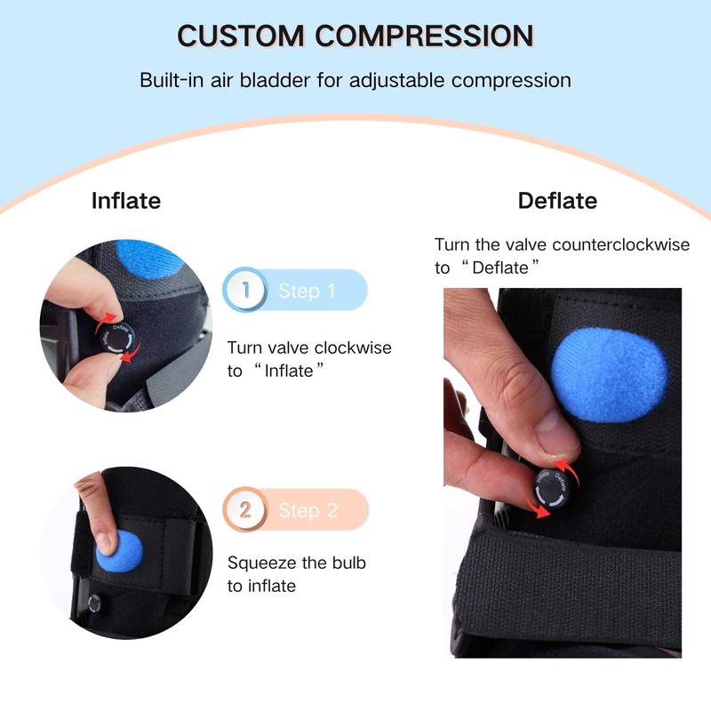 Mathgetin Air Walker Boot Short Fracture Boot for Sprained Ankle