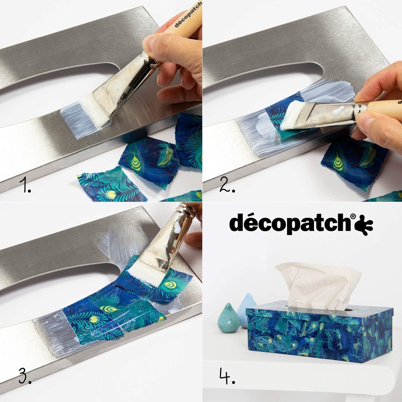 Décopatch Paper No. 691 Pack of 20 Sheets (World Map,