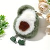 Unbranded Plush Avocado Keychain Cute Doll Key Chain Ring Purse