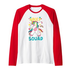 Adley Merch Unicorn Design Raglan Baseball Tee
