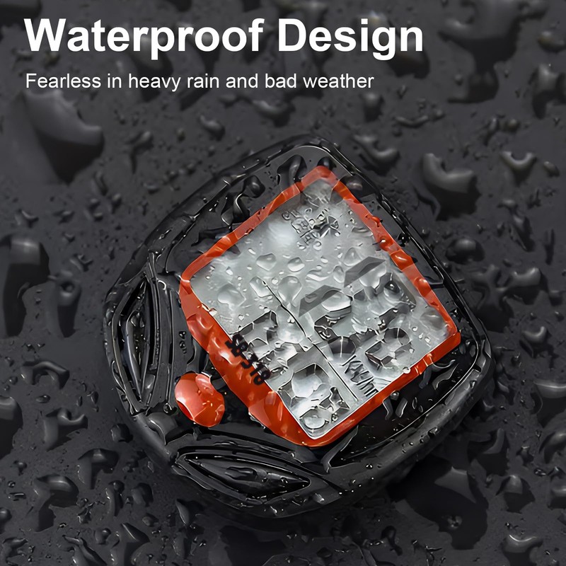 Bike Computer Wireless, 15 Functions IP54 Waterproof Bike Speedometer Cycle