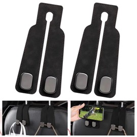 SBAJET Car Hook Headrest Car Seat Hook Headrest Car Seat Hook Headrest Purse Hanger Heavy Duty Car Seat Double Hook Vehicle Hanging Wallet Hook Set of 2 Universal Double Hook Bracket Car Interior Coat