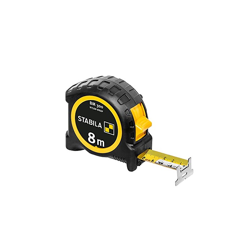 STABILA BM 300 Pocket Tape Measure 8M Double-Sided Metric Scale