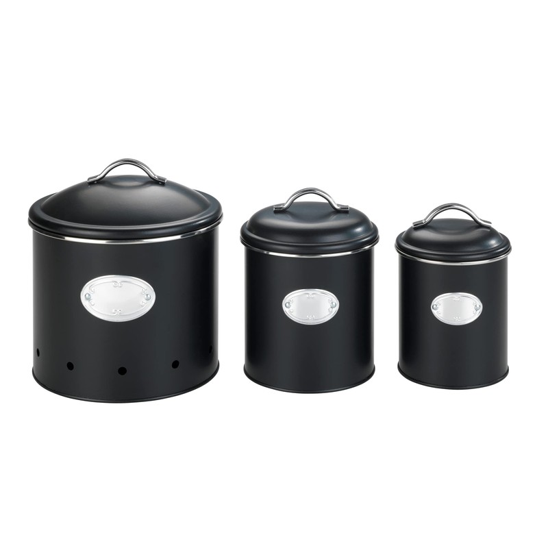 WENKO storage container Nero, airtight container, waterproof, made of lacquered