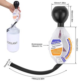 Car Antifreeze Tester, Car Coolant Tester, Frost Protection Tester up to -43 °C, Radiator Antifreeze Gauge, Frost Protection Tester Detector for Motor Vehicles Accessories, Car Repair Tools