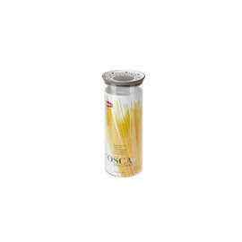 Stefanplast Tosca Palace Airtight Round Tin Food Safe Taupe White 2.2 Litre 12 x 28 cm Resin Taupe 2.2 Litre