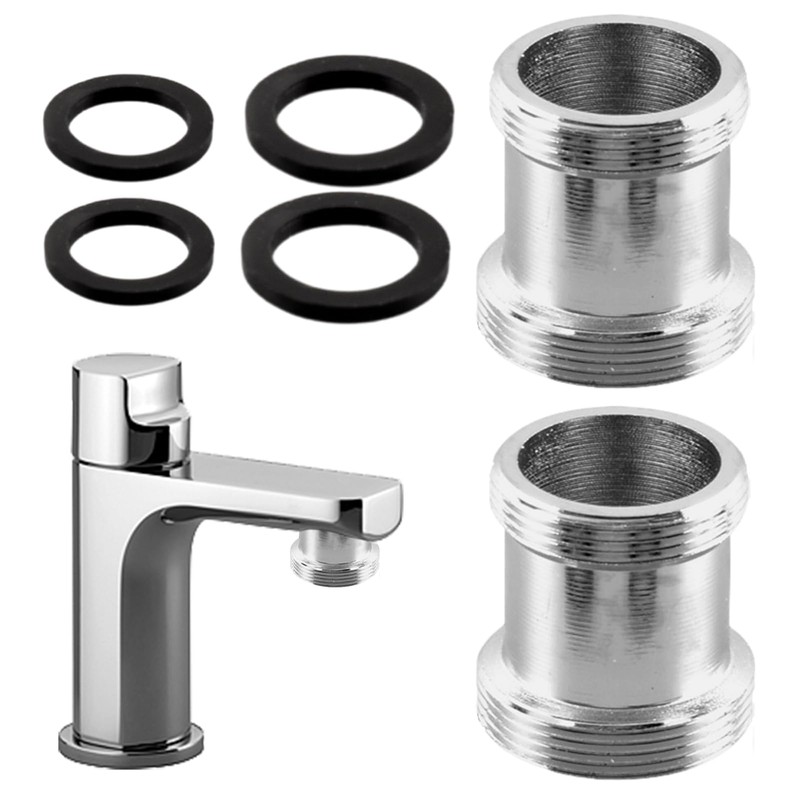 2 pcs Faucet Adapter Kit, Copper M22 to M24 Male