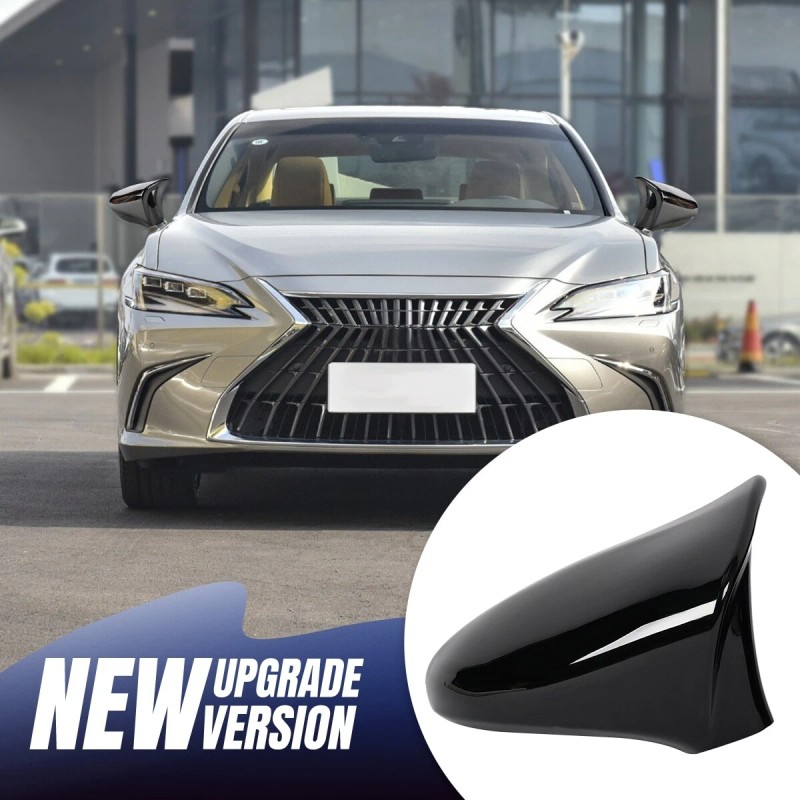 Gloss Black M Style Side Mirror Cover Caps For Lexus