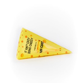 Urban Eccentric - Novelty Crew Length Cheese Themed Socks in Yellow | Mens & Womens Socks (6-11, Being Cheesy)