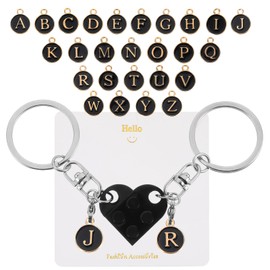 AOZUO Heart Keyring Couple, Boyfriend Gift Keychain, Matching Couple Stuff Matching In The Shape of a Brick Heart Gift DIY Heart Key Ring Love Set for Lovers Friend Valentine's Day, red