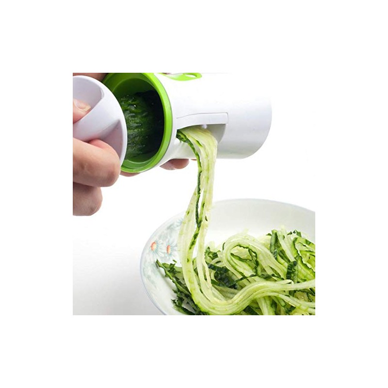 Vabiono Julienne Spiral Cutter Vegetable Spaghetti Cutter White/Green