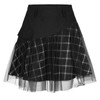 PUNK RAVE DAILY Women Gothic Skirts Women Goth Mini Plaid