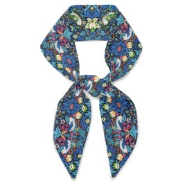 Liberty London Scarf -Choose Length - "Strawberry Thief" William Morris Skinny Scarf Tie Headband, Handbag/Purse flair - Silky Tana Lawn Cotton - Choose Length