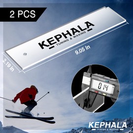 KEPHALA Ski Wax Scraper Heavy Duty Snowboard Wax Scraper with Right Notch for Removing The Extra Cooled Wax from The Skis Snowboards