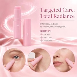 2pc Pink Collagen Volume Multi Balm Stick | NAD+ Skin Booster for Face, Collagen | Face & Body Balm for Under-Eyes, Neck, Forehead, Smile Lines, Lips 