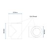 Bykski G 1/4in. Triple Female 90 Degree T Adapter Fitting