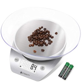 Báscula Digital Cocina con Temporizador, Bascula para Cafe 0.1g/2kg