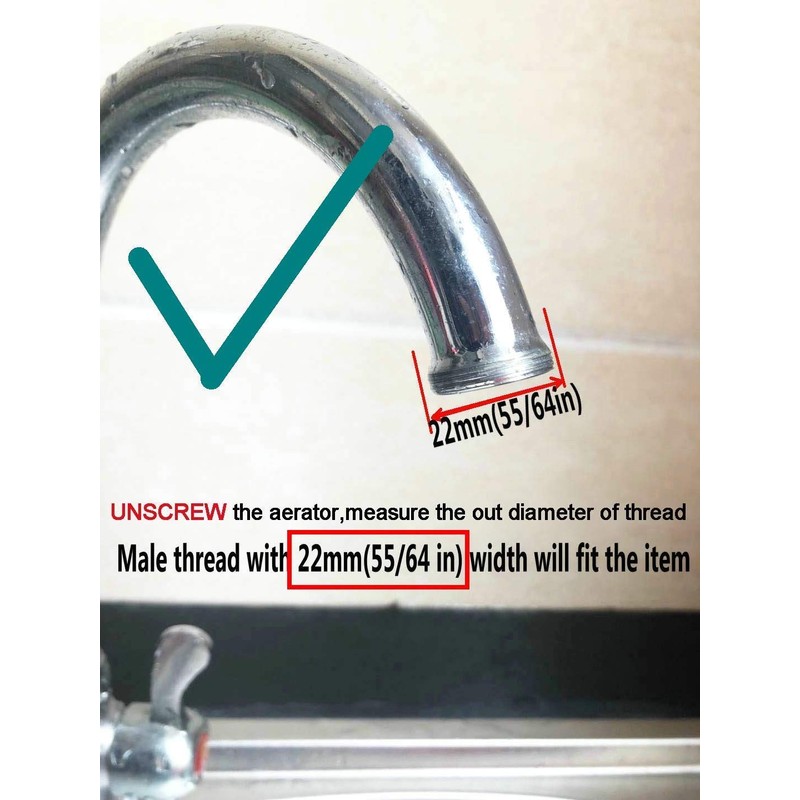 PureSec DV09 Kitchen and Bathroom Sink Faucet Diverter Valve with