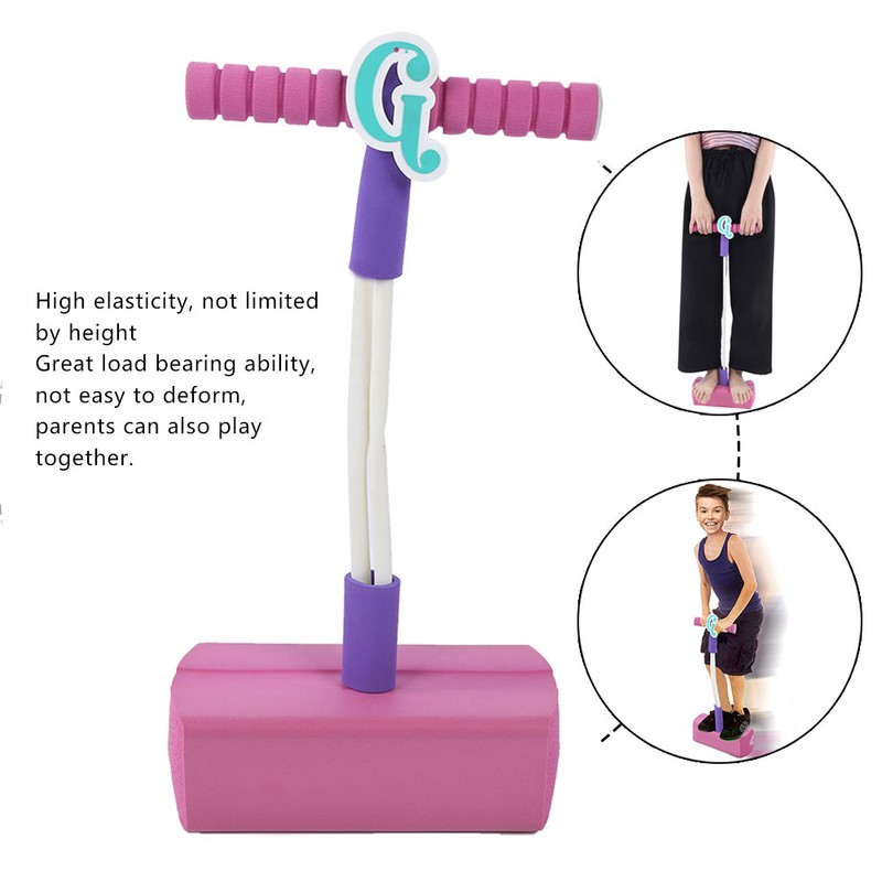 Outdoor Sports Jumping Stilts Toy with Lighting Sound Interactive Game
