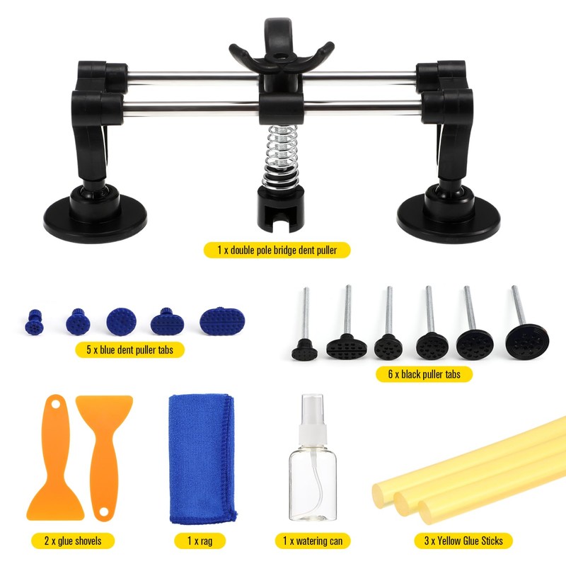 iplusmile Auto Body Dent Repair Kit, Car Dent Puller Bridge
