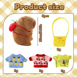 Capybara Plush, Capybara Backpack, Capybara Squishy Clothes Hat Bags Accessories Decorating a Plush Toy Gift for Water Dolphins for Both Boys and Girls
