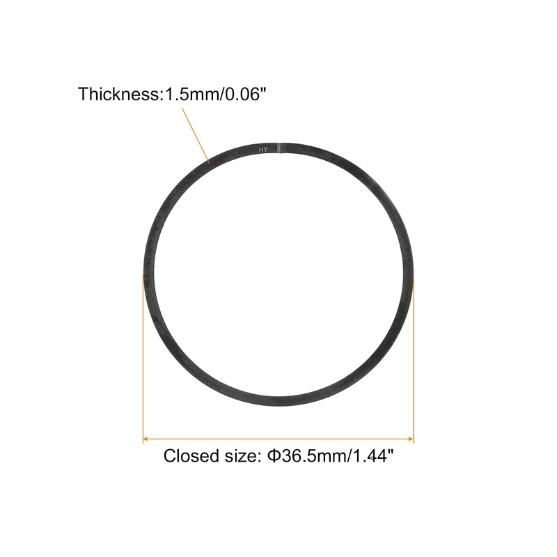 QUARKZMAN Piston Ring Set, 2 Pieces 36.5mm x 1.5mm Standard