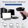 WODEMAX 1D 2D Bluetooth Barcode Scanner, Compatible with 2.4G Wireless