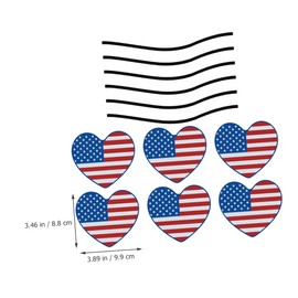 STOBAZA 5 Sets Reflective Car Magnets Stickers Independence Day Decor DIY Fridge Decor for Home