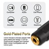 Brvlsoc 3.5mm Stereo Jack Female-to-Female Audio Adapter (4-Pack) – Gold-Plated