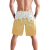 JHKKU Men's Swim Trunks Ice Cream Cone Board Shorts Quick