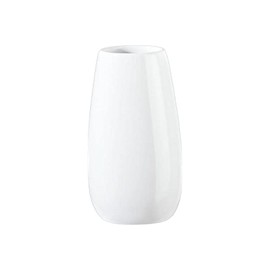 ASA Vase, White EASE D. 4.5 cm, height 18 cm, 91030005 Value set includes 2 x the above item and set of 4 EKM Living stainless steel straws