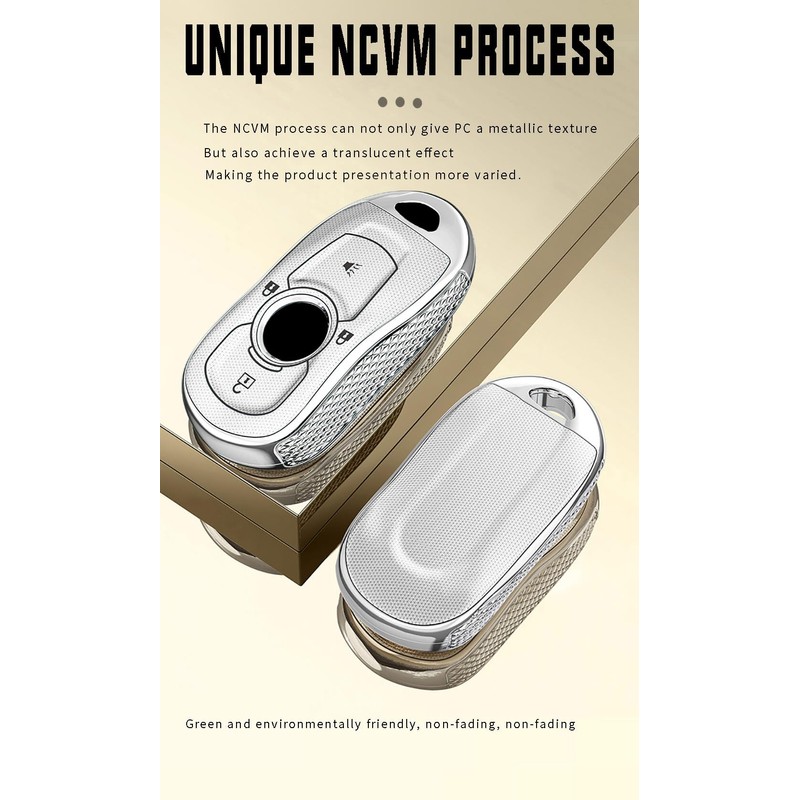 ontto 3 buttons Car Key fob Cover compatible with Buick