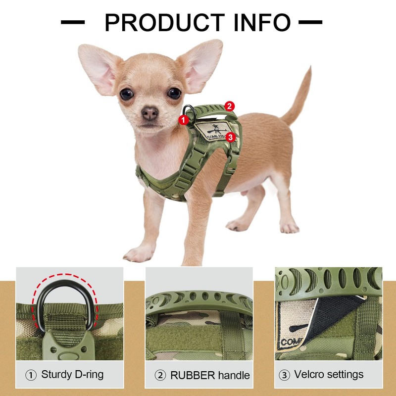 SALFSE Tactical Dog Training Harness Outdoor Working Vest Adjustable Military