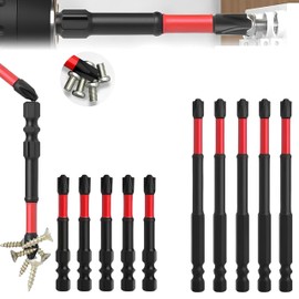 FPH2 Impact Screwdriver Bit Set - S2 Steel 65mm & 110mm Slotted Heads 1/4 Inch Hex Shank, CNC Machined Tips with Magnetism, Cross Slot Screw Driver Drill Bits Used Electricians