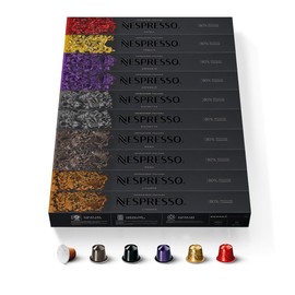 NESPRESSO ORIGINAL Ispirazione Italiana, Mittlere bis dunklere Röstungen, Kompatibel mit ORIGINAL Kapselmaschinen, Ideal für Espresso und Lungo, Kapsel Set aus 100 Kaffeekapseln
