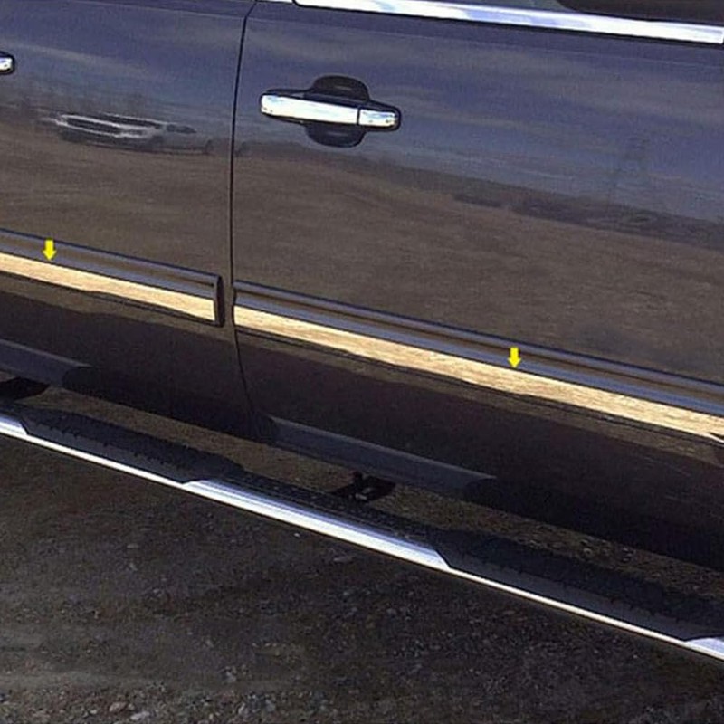 Brighter Design 4pc Chrome Side Molding Insert fit for Chevy