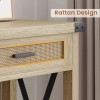 IDEALHOUSE Sofa Side Console Table with Drawer and 2 Storage