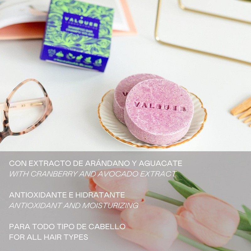Valquer Laboratorios Luxe Exotic Solid Shampoo (Blueberry and Avocado Extract),
